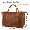 Generic Vegan Leather Travel Duffel Tote Bag Overnight Weekender Bag O - 2 of 4