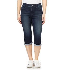 Angels Forever Young Women's 360 Sculpt 17" Mid-Rise Capri Jeans - 1 of 3