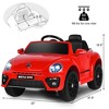 Costway 12V Kids Ride On Car Licensed Volkswagen Beetle w/ Remote Control & Music - image 3 of 4