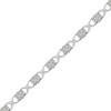 Haus of Brilliance Silver Rose-Cut Diamond Love Locks Link Bracelet - 3 of 4