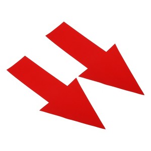 Unique Bargains PVC Waterproof Removable Adhesive Floor Marking Arrow Sticker Labels 30 Pcs - 1 of 4