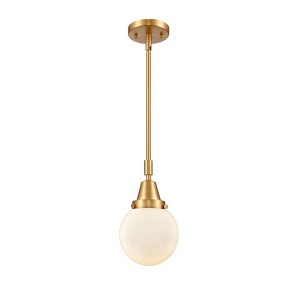 Beacon - 1 Light Stem Hung Mini Pendant In Industrial Style-10.63 Inches Tall and 6 Inches Wide - 1 of 1