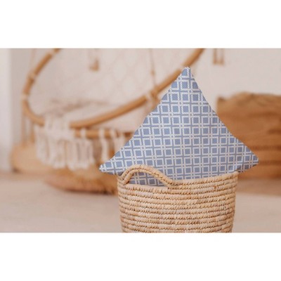 Peri Blue Polyester Coastal Square Decorative Throw Pillow