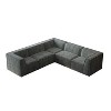 106” Chenille L-Shaped Sectional Sofa: 5-Piece Modular, Foam-Filled, Luxury Design - Perfect for Living Room and Bedroom - 3 of 4