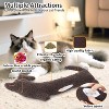 Cat Toy Kicker Pillow Large, Crinkle Sound Refillable Catnip Toy for Indoor Cats, Durable Plush Kitty Kicking Toy for Cat - 2 of 4