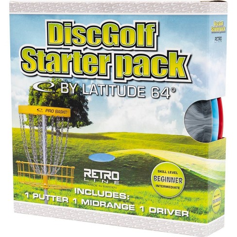 Latitude 64 Retro Disc Golf Starter Set Beginner Target