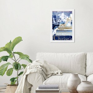 Wynwood Studio 15"x21" What's On My Mind Navy Custom Wall Art White Frame: Modern Typography, Wood Composite - 1 of 3