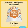 Big Dot of Happiness 3D Here Comes the Son Centerpiece Table Decorations, Freestanding Boy Boho Baby Shower Decor, Retro Party Centerpieces - 8 Count - 4 of 4