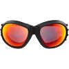 2 Pairs of Birdz Eyewear Eagle Safety Motorcycle Goggles with Blue Mirror, Red Mirror Lenses - 4 of 4