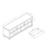 NicBex TV Stand Modern Large TV Media Stand Entertainment Center with Open Shelving and Drawers for Living Room, Bedroom - 4 of 4