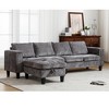 NicBex Upholstered Modular Sectional Sofa Modern Convertible Sectional Sofa Chenille Fabric L-Shaped Couch for Living Room,Apartment - 4 of 4