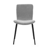 Armen Living Set of 2 Gillian Modern Fabric and Metal Dining Room Chairs Light Gray: Polyester Upholstery, 250lb Capacity - 4 of 4
