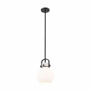 Newton Sphere - 1 Light Stem Hung Pendant In Industrial Style-11.25 Inches Tall and 8 Inches Wide - 1 of 1