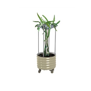 Vego Garden Self-Watering Rolling Dragon Fruit Outdoor Planter Pot with Trellis 24"x24"x60" - 1 of 3