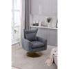 CAVINAS 360 Degree Swivel Accent Chair, Classic Mid-Century Accent Chair with Gold Metal Basefor Living Room - 2 of 4