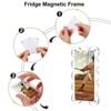 Unique Bargains Double Sided Fujifilm Mini Picture Acrylic Wavy Fridge Magnetic Frames 5 Pcs - 3 of 4