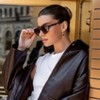 WMP Eyewear Womens Polarized Lens Aviator Sunglasses - 2 of 4