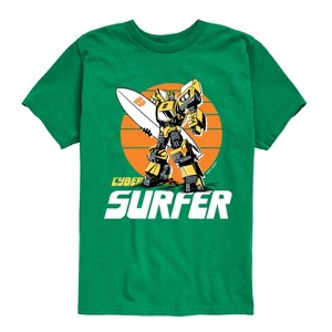 Boys' - Transformers - Cyber Surfer Short Sleeve Graphic T-Shirt - 1 of 3