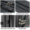 3-Piece Lightweight Hardshell Luggage Set with Double Spinner Wheels, Large Capacity, Includes 3-Piece U-Shaped Travel Pillow Set - 3 of 4