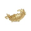 HomeRoots 10" Gold Cast Iron Leaf Handmade Trinket Tray - 4 of 4