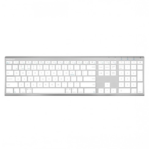 Macally Wireless Bluetooth Rechargeable 110 Keys Full Keyboard ...