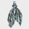 Paisley Print Scarf Tail Hair Twister - Universal Thread™ Green - 2 of 3