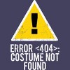 Women's Design By Humans Halloween Error 404 Costume Not Found Apparel By COVI Racerback Tank Top - 2 of 3