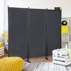 Sevobal Patio Decorative Screens, Weather-Resistant Screen with Stand, Freestanding Panel for Living Room Garden Backyard, Black, 87.75"*28.25"*72.5" - 2 of 4