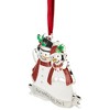 Northlight 3.5" Silver-Plated Snowmen Parents to Be Christmas Ornament with European Crystals - 3 of 4