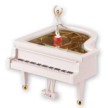 Collections Etc Classical Piano Ballerina Music Box 6 X 6.25 X 6.5