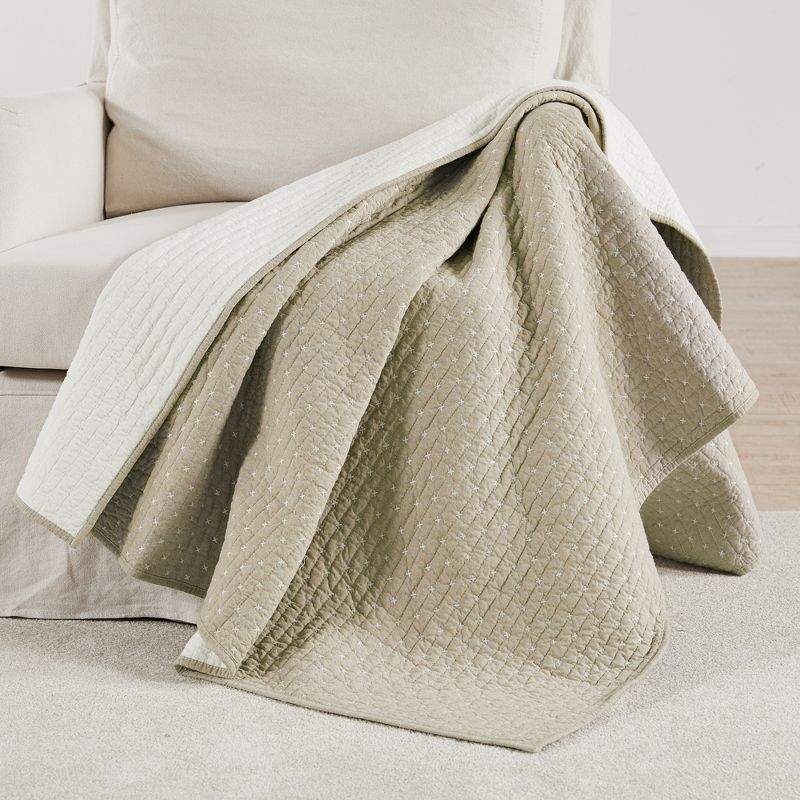 Cross Stitch Quilted Throw - Levtex Home, 2 of 5