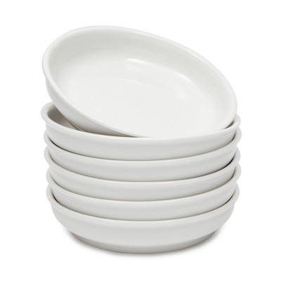 Juvale White Porcelain Bowls, Set of 6 Pasta Serving Dishes for Soup, Salad, Cereal, Desserts, 22oz