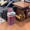 SEVOBAL Indoor Trash Cans Bedroom or Bathroom Automatic Touchless Infrared Motion Sensor Trash Can, 3 Gal, Red, 12.09"*8.36"*17.28" - 3 of 4