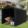 Costway 7 x 5.2' Heavy Duty Storage Shelter Outdoor Bike Storage Tent with Waterproof Cover - 4 of 4