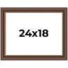 PosterPalooza | Traditional Brown Picture Frame - UV Acrylic, Backing Board, Hanging Hardware Included - 2 of 4