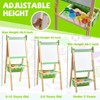 Aoibox Adjustable Wooden Art Easel for Kids with Paper Roll Magnetic Chalkboard Whiteboard Animal Theme Foldable Standing Set - 4 of 4