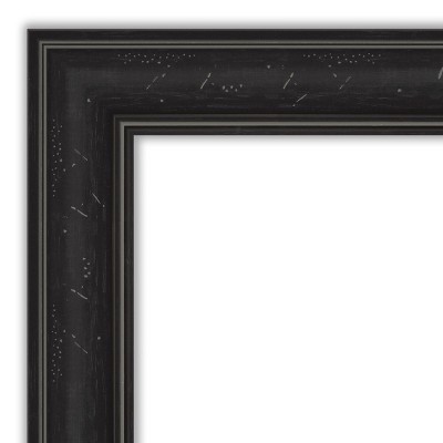 Shipwreck Black Narrow Framed Natural Cork Bulletin Board