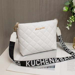 Boersma Small Quilted Messenger Bag for Women – Trendy Lingge Embroidery Shoulder Purse with Fashion Chain Crossbody Strap - 1 of 4