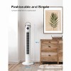 ZACHVO 46" Oscillating Tower Fan, Remote, 24H Timer,3 Speeds, Bladeless - 2 of 4