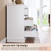 9-Drawer Tall Wooden Dresser - Deep Drawers, Wide Top, Large Double Storage | For Bedroom, Closet, Living Room, Kids Room - 4 of 4
