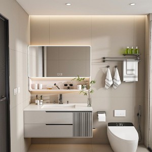 NicBex Wall Mounted Bathroom Storage Cabine,Medicine Cabinet with Mirror and  LED Light for Bathroom - 1 of 4