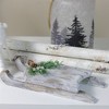 Northlight Distressed Finish Christmas Sled Wall Hanging - 15" - Grey - 2 of 4