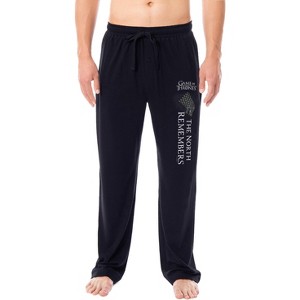 Game Of Thrones Mens' TV Series The North Remembers Sleep Pajama Pants Black - 1 of 4