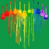 Design By Humans Guitar Heart Music Pride By ToruSanogawa T-Shirt - Kelly Green - Small - 2 of 2