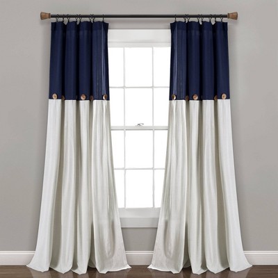 HOMEBOUTIQUE Alexander Color Block Light Filtering Window Curtain