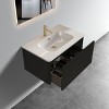 NicBex Floating Bathroom Vanity with Sink,Bathroom Sink Vanity with Drawer,24/30/36 inch Bathroom Sink Cabinet for Bathroom,Walnut/Oak/Black - 2 of 4