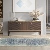 Distressed Medallion Modern Rustic Floral Indoor Area Rug by Blue Nile Mills - 2 of 4