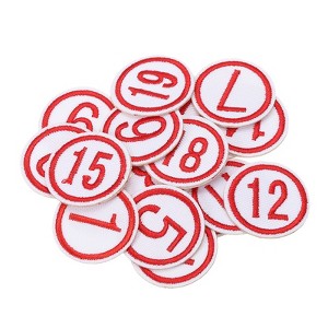 Unique Bargains Iron-on Washable Embroidered DIY Number Applique Patch 20 Pcs - 1 of 4