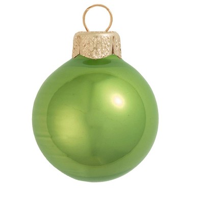 green christmas ornaments