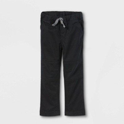 Toddler Boys' Pull-On Pants - Cat & Jack™ Black/Gray 18M